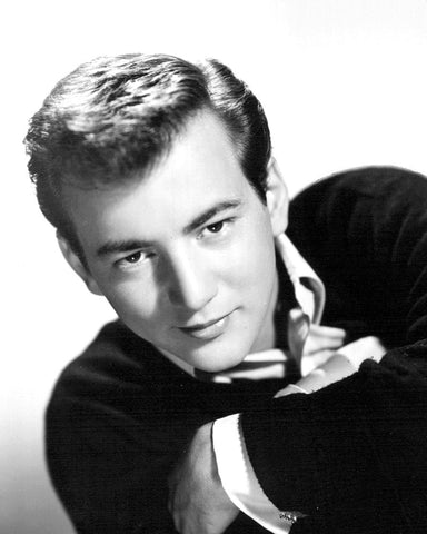 Bobby Darin-1959 White Modern Wood Framed Art Print with Double Matting by Vintage Music Archive