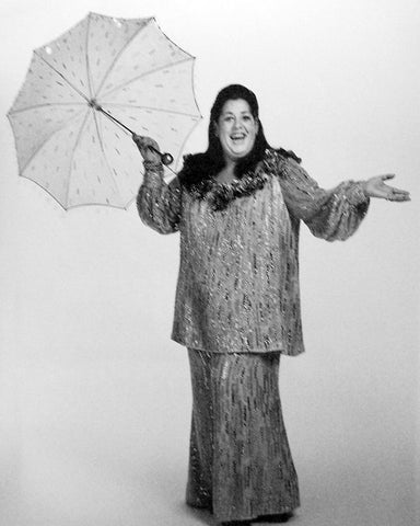 Cass Elliot-1973 Black Modern Wood Framed Art Print by Vintage Music Archive