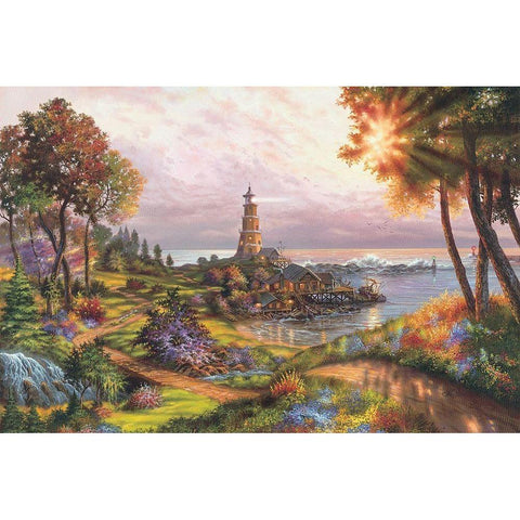 After the Storm Gold Ornate Wood Framed Art Print with Double Matting by Strubel, Klaus