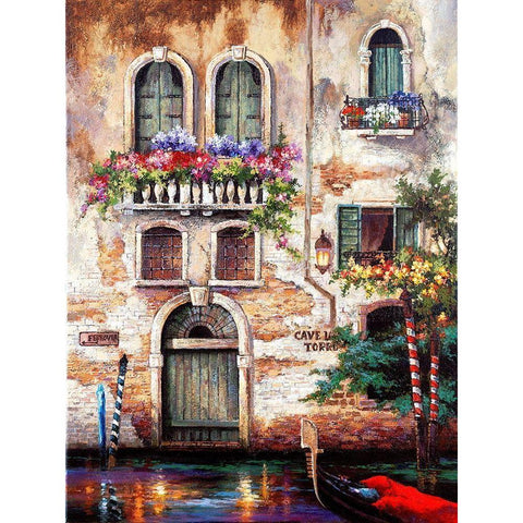 Door to Italy White Modern Wood Framed Art Print by Lee, James