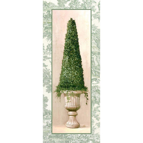 Ivy Topiary II Gold Ornate Wood Framed Art Print with Double Matting by Welby