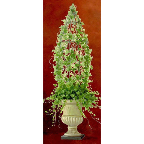 Ivy Topiary I Gold Ornate Wood Framed Art Print with Double Matting by Welby