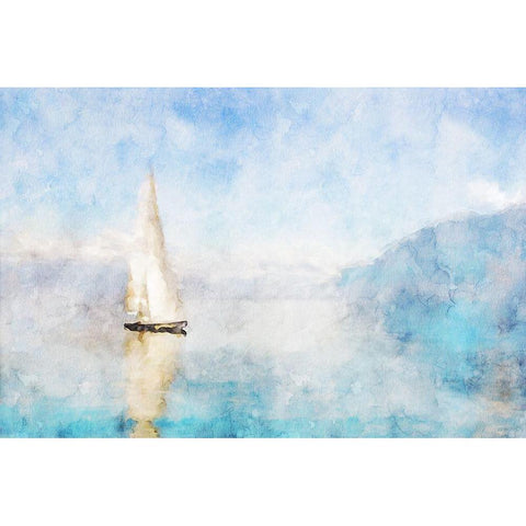 Coastal Series #14 White Modern Wood Framed Art Print by Curinga, Kim