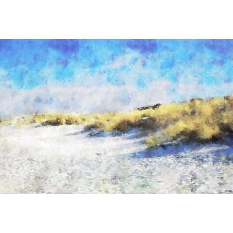 Coastal Series #20 Black Modern Wood Framed Art Print with Double Matting by Curinga, Kim