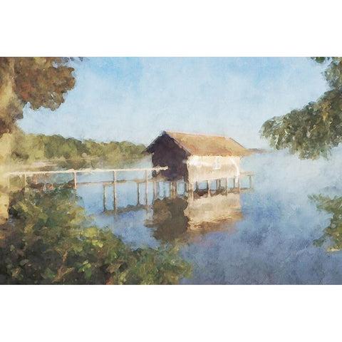 Lodge Series #4 Black Modern Wood Framed Art Print by Curinga, Kim