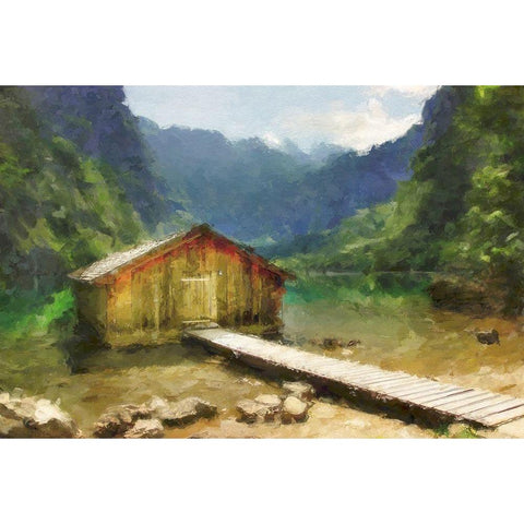 Lodge Series #9 Black Modern Wood Framed Art Print by Curinga, Kim