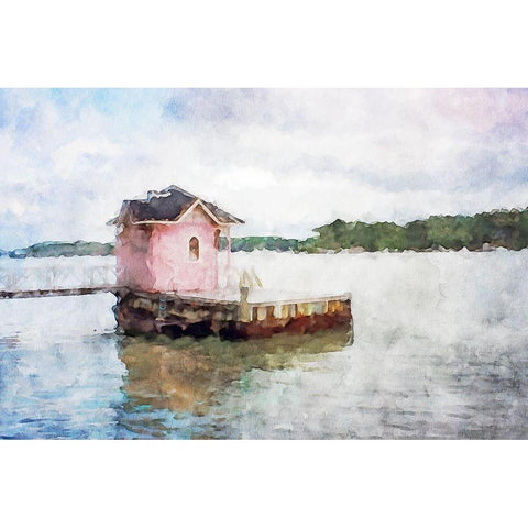 Lodge Series #10 White Modern Wood Framed Art Print by Curinga, Kim