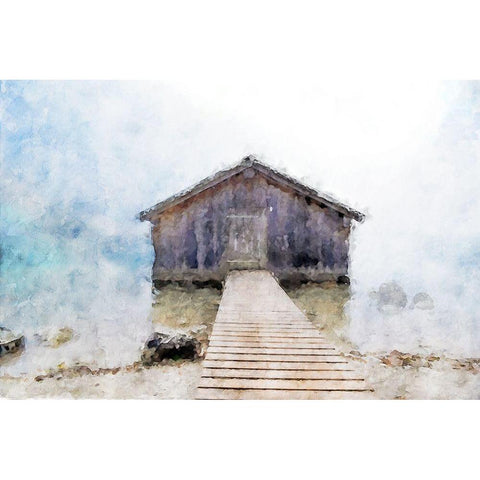 Lodge Series #12 White Modern Wood Framed Art Print by Curinga, Kim