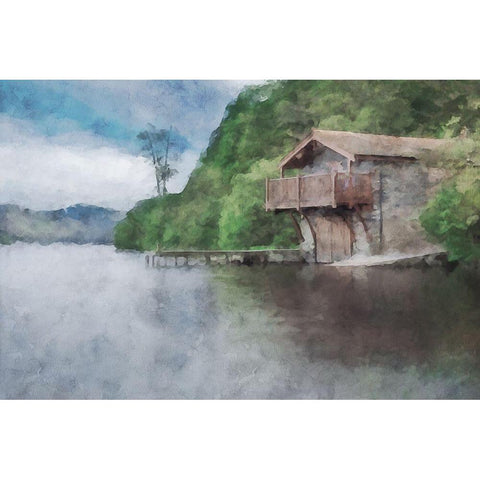 Lodge Series #29 White Modern Wood Framed Art Print by Curinga, Kim