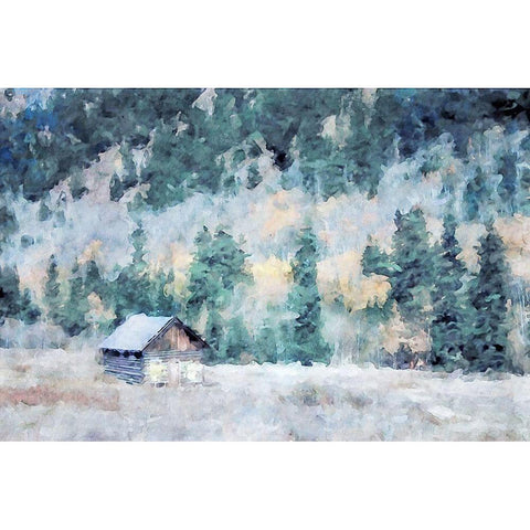 Lodge Series #31 White Modern Wood Framed Art Print by Curinga, Kim