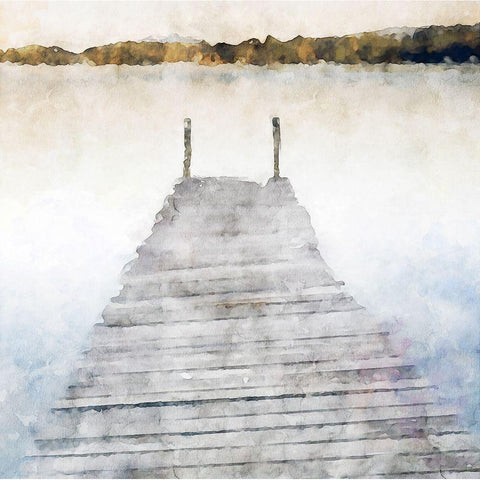 Piers Series #13 Black Modern Wood Framed Art Print by Curinga, Kim