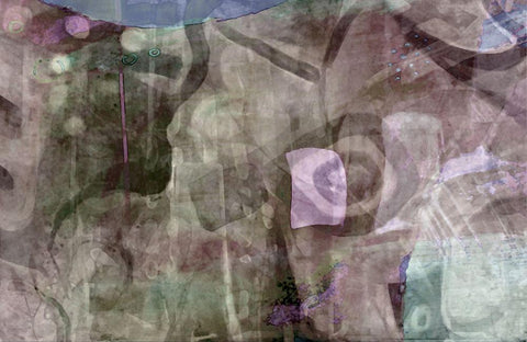 Columbian Coffee-muted White Modern Wood Framed Art Print with Double Matting by Naskrent, Delores