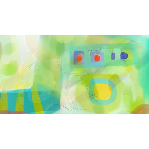 Roller Coaster Gold Ornate Wood Framed Art Print with Double Matting by Naskrent, Delores