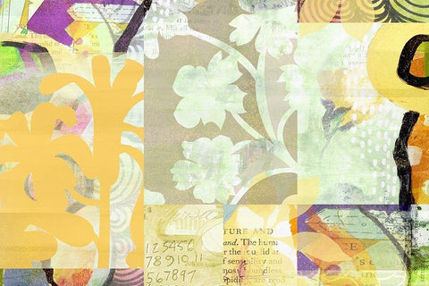 Tanglebrush White Modern Wood Framed Art Print with Double Matting by Naskrent, Delores