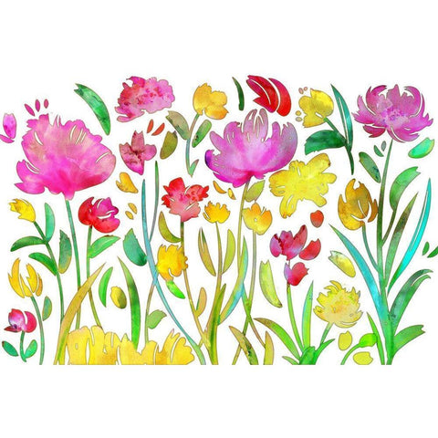 August Terrace Gold Ornate Wood Framed Art Print with Double Matting by Naskrent, Delores