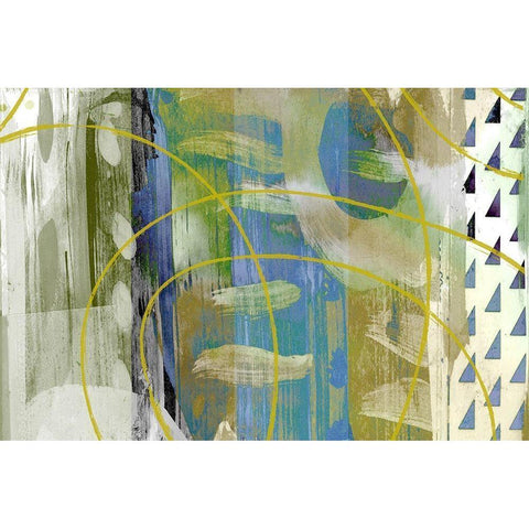 Melting Pot White Modern Wood Framed Art Print by Naskrent, Delores