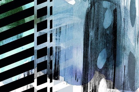 Split Second White Modern Wood Framed Art Print with Double Matting by Naskrent, Delores