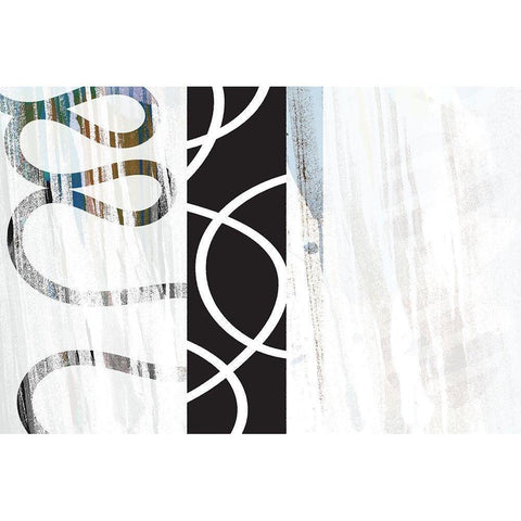 Crux Black Modern Wood Framed Art Print with Double Matting by Naskrent, Delores