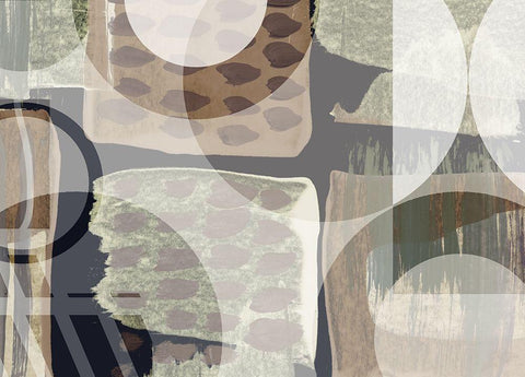 Pastiche White Modern Wood Framed Art Print with Double Matting by Naskrent, Delores