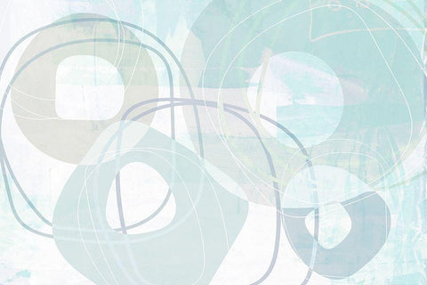 Corona White Modern Wood Framed Art Print with Double Matting by Naskrent, Delores