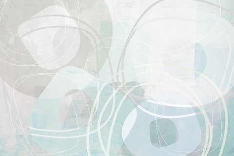 Perimeter White Modern Wood Framed Art Print with Double Matting by Naskrent, Delores