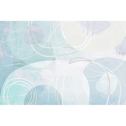 Periphery White Modern Wood Framed Art Print by Naskrent, Delores