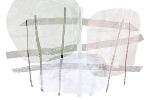 Coping Mechanism White Modern Wood Framed Art Print with Double Matting by Naskrent, Delores