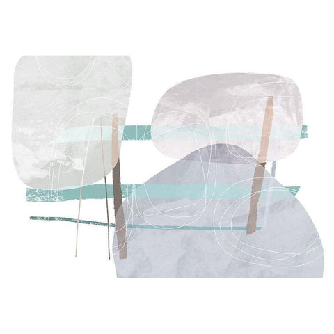 Aftermath White Modern Wood Framed Art Print by Naskrent, Delores