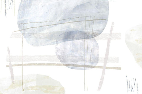 Morning Whispers White Modern Wood Framed Art Print with Double Matting by Naskrent, Delores