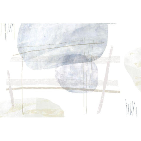 Morning Whispers White Modern Wood Framed Art Print by Naskrent, Delores