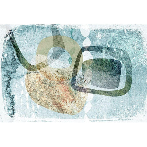 Interpretive Dance White Modern Wood Framed Art Print by Naskrent, Delores