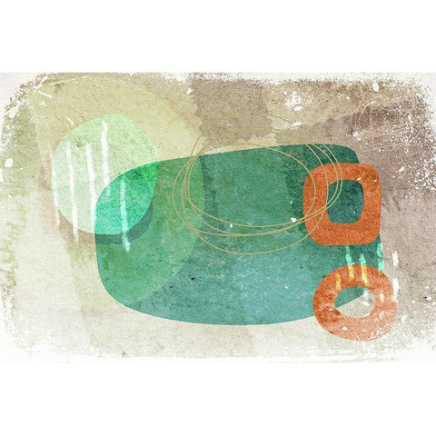 Narrative White Modern Wood Framed Art Print by Naskrent, Delores