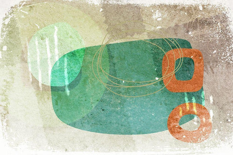 Narrative White Modern Wood Framed Art Print with Double Matting by Naskrent, Delores