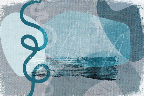 Equivalent White Modern Wood Framed Art Print with Double Matting by Naskrent, Delores