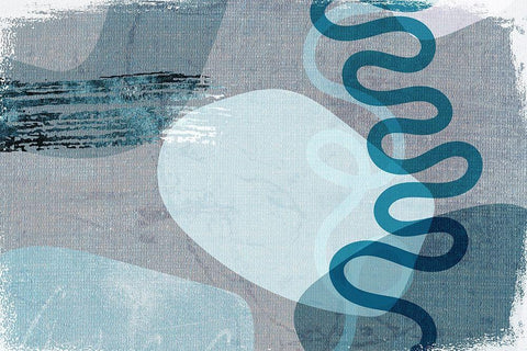 Dead Ringer White Modern Wood Framed Art Print with Double Matting by Naskrent, Delores