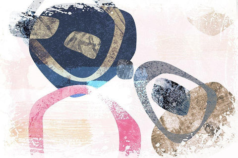 Trinket Black Ornate Wood Framed Art Print with Double Matting by Naskrent, Delores