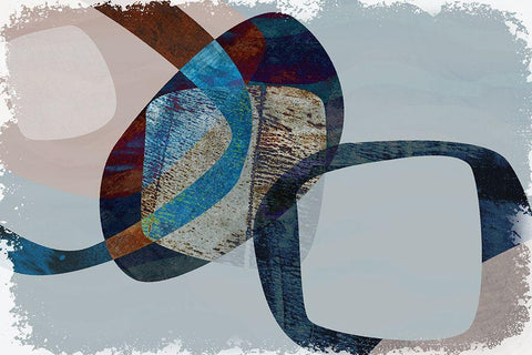 Below the Waves White Modern Wood Framed Art Print with Double Matting by Naskrent, Delores