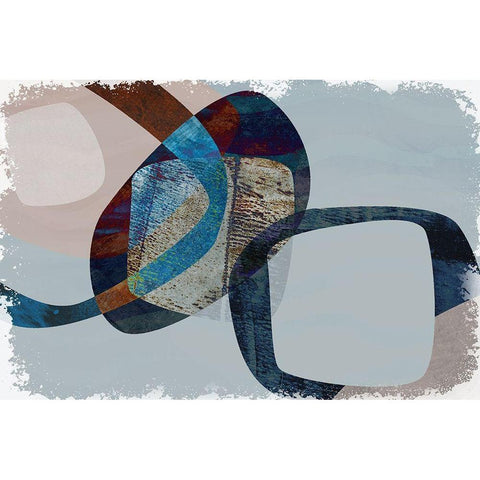 Below the Waves Black Modern Wood Framed Art Print with Double Matting by Naskrent, Delores