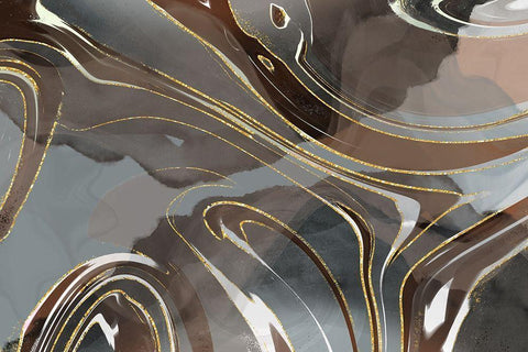 Durango Valley Black Ornate Wood Framed Art Print with Double Matting by Naskrent, Delores