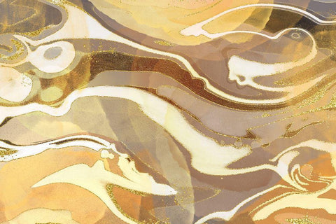 Toasted Marshmallow White Modern Wood Framed Art Print with Double Matting by Naskrent, Delores