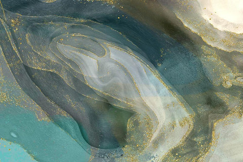 Tarnished Silver White Modern Wood Framed Art Print with Double Matting by Naskrent, Delores