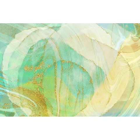 Foamy Lime Black Modern Wood Framed Art Print by Naskrent, Delores