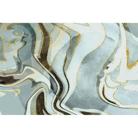 Falcon Ridge Gold Ornate Wood Framed Art Print with Double Matting by Naskrent, Delores