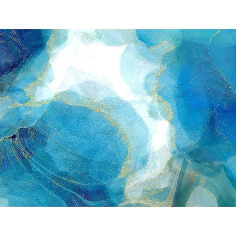 Partly Cloudy Black Modern Wood Framed Art Print with Double Matting by Naskrent, Delores