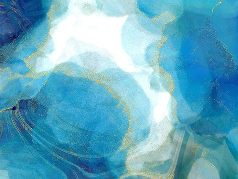 Partly Cloudy White Modern Wood Framed Art Print with Double Matting by Naskrent, Delores