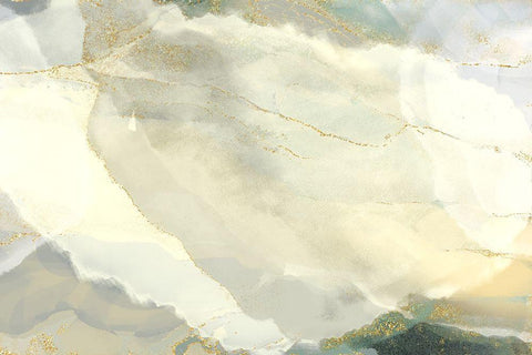 Fawn Aura White Modern Wood Framed Art Print with Double Matting by Naskrent, Delores