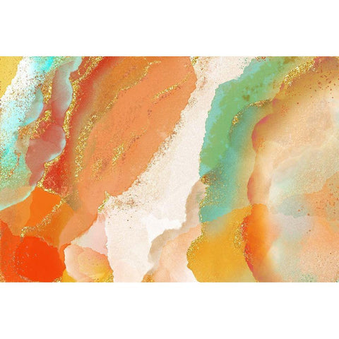 Copperhead Row White Modern Wood Framed Art Print by Naskrent, Delores