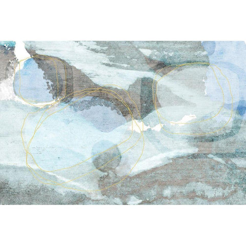 Smoky Slate Black Modern Wood Framed Art Print with Double Matting by Naskrent, Delores