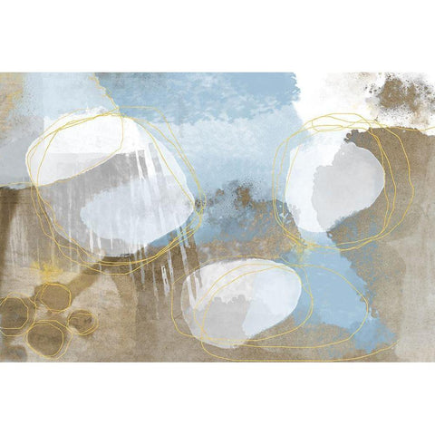 Gentle Ashes Black Modern Wood Framed Art Print by Naskrent, Delores