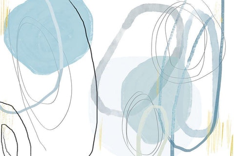 Down Rush Black Ornate Wood Framed Art Print with Double Matting by Naskrent, Delores